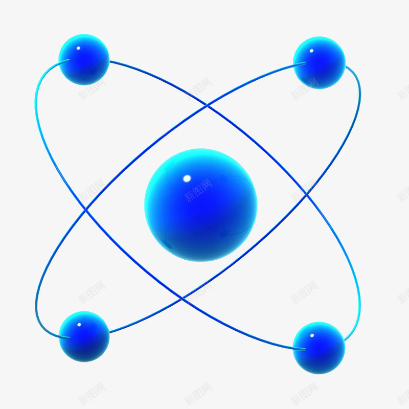 原子png免抠素材_新图网 https://ixintu.com 原子 微量原子 科学 科技