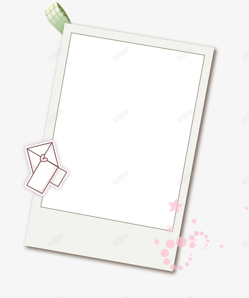 粉色信件边框png免抠素材_新图网 https://ixintu.com AI 信件 信封 卡通 手绘 星星 标签 漂浮 照片墙 粉色 线条 边框