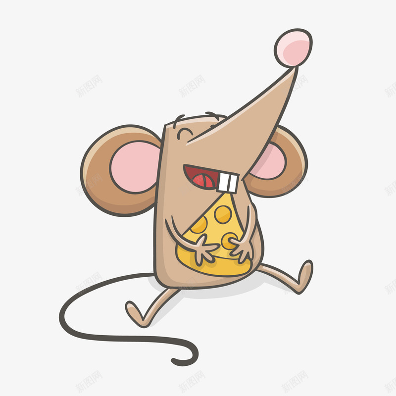吃东西开心小老鼠png免抠素材_新图网 https://ixintu.com 动物 卡通 可爱 吃东西 图案 小清新 生物 简约 老鼠 装饰 鼠