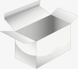打开的纸箱矢量图素材
