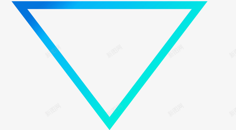 飘浮三角形png免抠素材_新图网 https://ixintu.com 形状 渐变