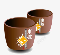 中国紫砂茶杯素材
