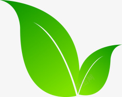 绿色环保素材卡通绿色叶子矢量图图标高清图片