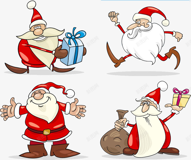 可爱圣诞老人合集psd免抠素材_新图网 https://ixintu.com 卡通圣诞老人 可爱圣诞老人 合集 圣诞 圣诞礼物 圣诞老人 圣诞节 红色圣诞节