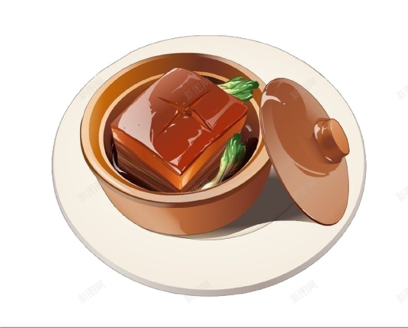 东坡肉png免抠素材_新图网 https://ixintu.com 东坡肉 卡通 美食