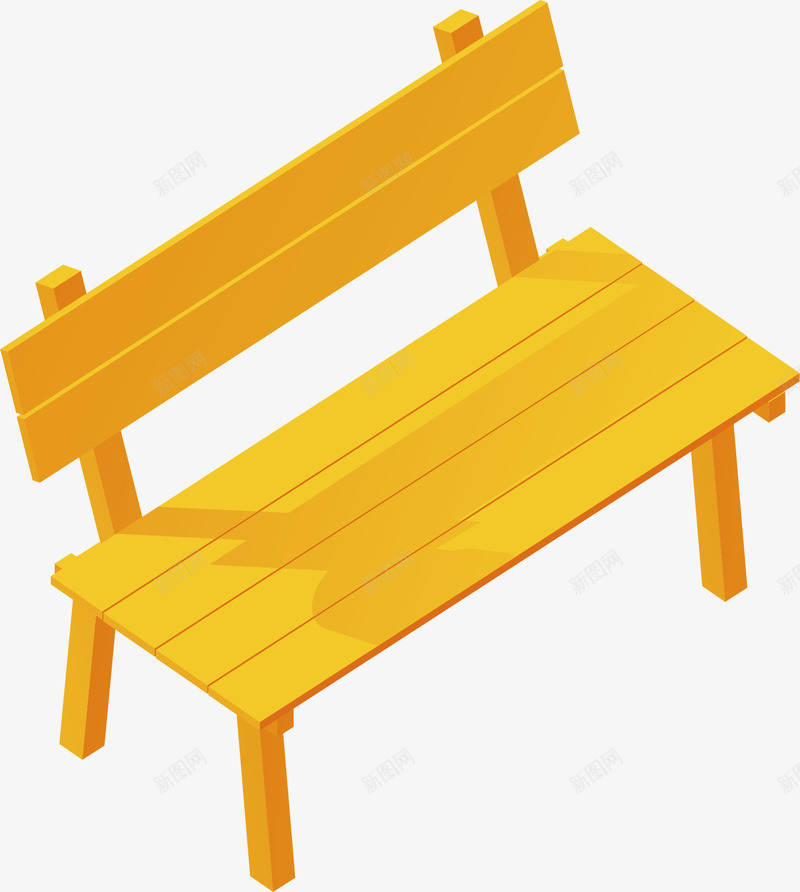 长条凳矢量图ai免抠素材_新图网 https://ixintu.com png 凳子 木质 椅子 矢量素材 长条凳 矢量图