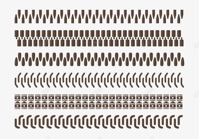 拉链纹路矢量图eps免抠素材_新图网 https://ixintu.com 创意拉链 拉链 拉链纹路 矢量图 磨砂拉链 纹路 重复纹路