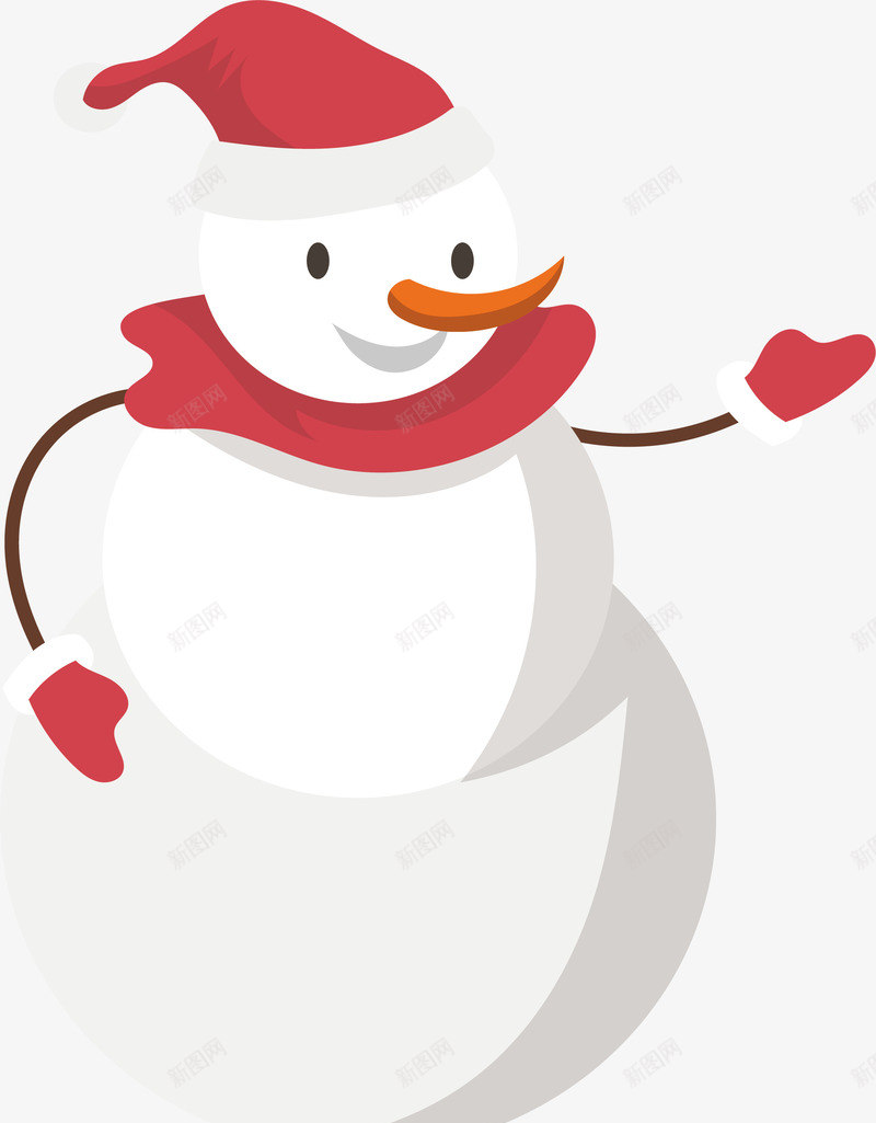 邀请你雪人矢量图ai免抠素材_新图网 https://ixintu.com 圣诞节 圣诞雪人 矢量png 邀请 邀请手势 雪人 矢量图