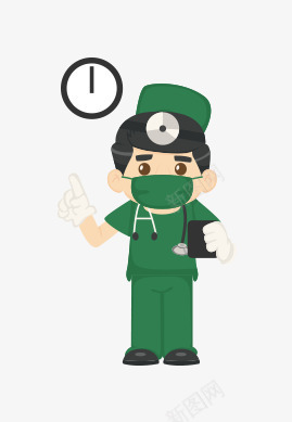绿色衣服男护士即时png免抠素材_新图网 https://ixintu.com 男护士即时 绿色 衣服