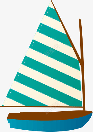 小帆船装饰图案png免抠素材_新图网 https://ixintu.com 图案 小帆船 装饰