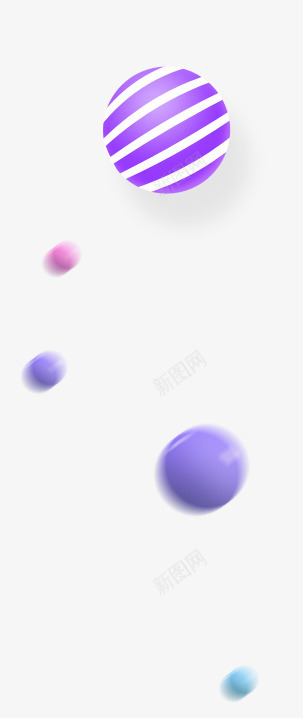 彩色漂浮动感模糊气球png免抠素材_新图网 https://ixintu.com 动感模糊 彩色 气球 漂浮