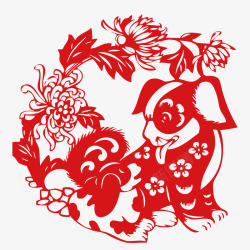 中国传统文化吃中国传统文化剪纸艺术矢量图高清图片