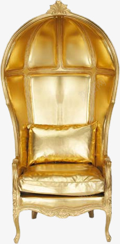 手绘金色椅子家具装饰png免抠素材_新图网 https://ixintu.com 家具 家具椅子 装饰 金色
