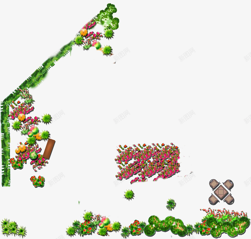 粉色花朵植物草坪png免抠素材_新图网 https://ixintu.com 植物 粉色 花朵 草坪