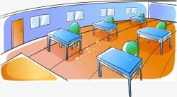 毕业季整洁的教室空教室矢量图高清图片