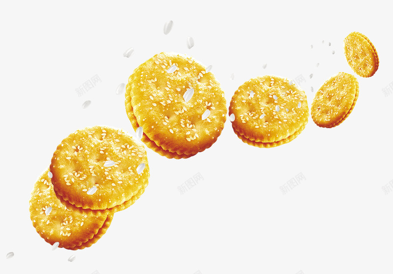 黄色甜味饼干漂浮png免抠素材_新图网 https://ixintu.com 漂浮素材 甜味 白糖 饼干 黄色