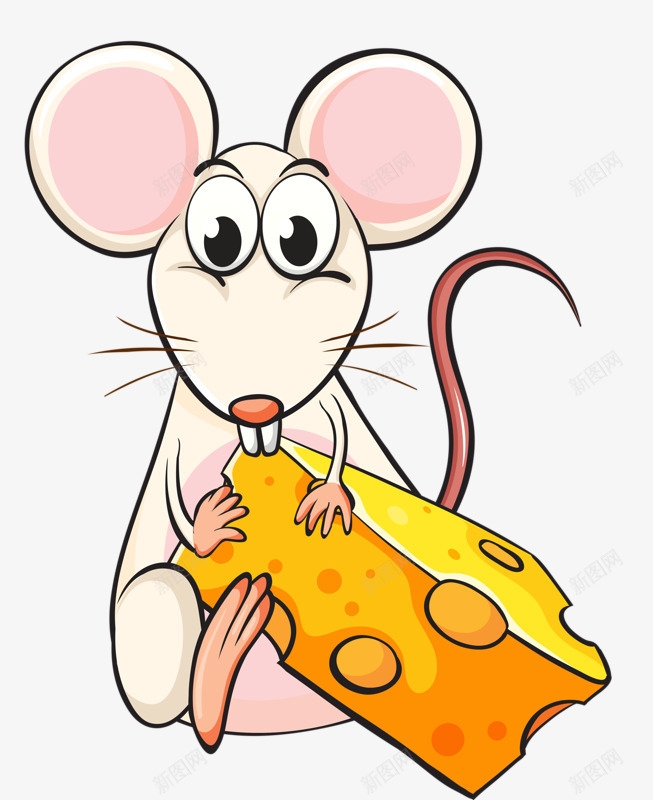吃奶酪的老鼠png免抠素材_新图网 https://ixintu.com 动物 奶酪 老鼠 食物