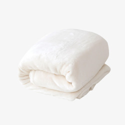 休闲毯子秋冬白色纯色毛毯高清图片