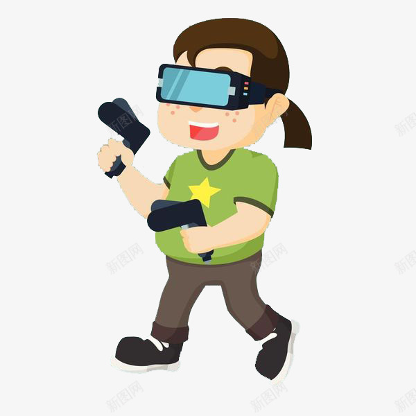戴着VR眼镜的胖女孩png免抠素材_新图网 https://ixintu.com VR VR人物 VR眼镜 人 人物 体验 科幻 虚拟与现实 虚拟人物 虚构