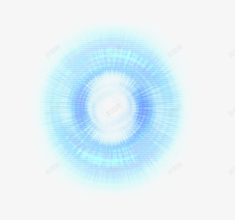 蓝色光效png免抠素材_新图网 https://ixintu.com 放射光效 科技光效 超酷光效