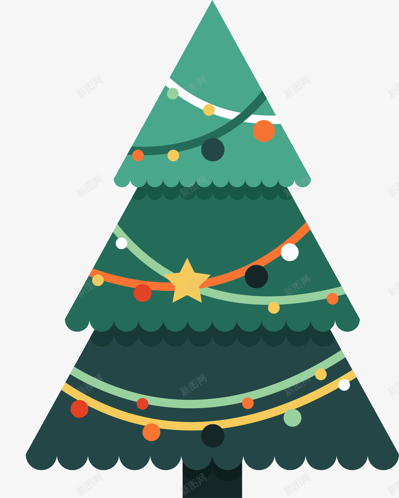 可爱卡通圣诞节树png免抠素材_新图网 https://ixintu.com 卡通 圣诞树 圣诞节 树木 植物 矢量图案 节日装饰 装饰图案