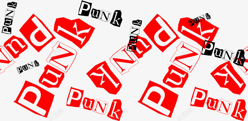 PUNK花纹png免抠素材_新图网 https://ixintu.com punk 卡通 可爱 图案 图片 海报装饰 涂鸦 花纹底纹 设计