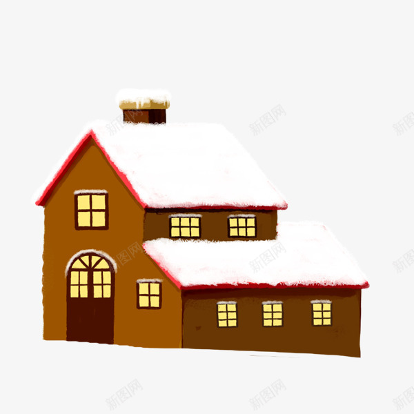 卡通手绘冬天雪覆盖的房子png免抠素材_新图网 https://ixintu.com 冬天 卡通手绘冬天雪覆盖的房子 手绘 雪覆盖房子