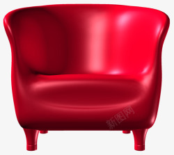 元素欧式红色椅子高清图片