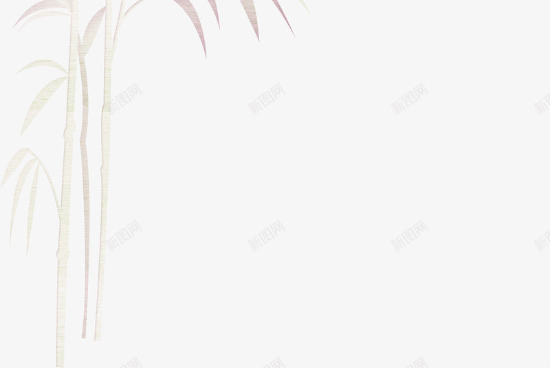 竹叶手绘png免抠素材_新图网 https://ixintu.com 春节素材 竹 竹子素材 过年装饰素材 鸡年元素