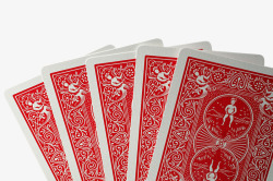 彩色纸牌扑克牌背面特写高清图片