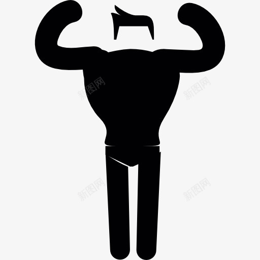 肌肉男展示他的肌肉图标png_新图网 https://ixintu.com 人 体操运动员 体育 健身房 强壮肌肉男 男人