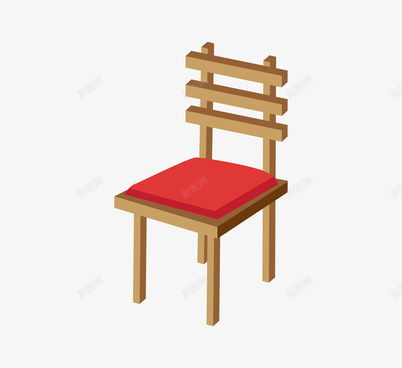 手绘木质的椅子家具png免抠素材_新图网 https://ixintu.com 卡通手绘 家具 家居 木质 桌垫 椅子 装饰图