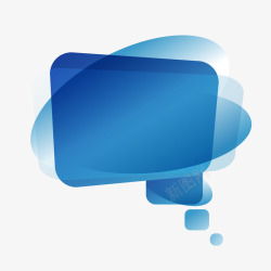 浮动对话框创意梦幻色彩对话框科技蓝高清图片