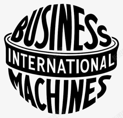 黑色科技创意IBM标志logo图标图标