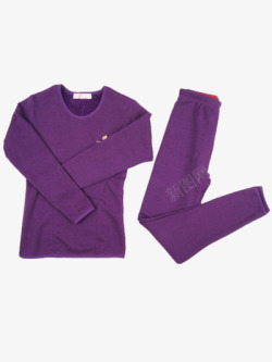 紫色保暖内衣素材