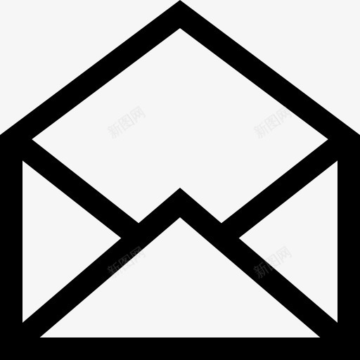 打开邮件界面符号图标png_新图网 https://ixintu.com 信封 打开邮件 界面 符号 邮件