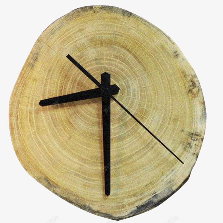 树的年轮钟表png免抠素材_新图网 https://ixintu.com 大树 年轮片 年轮纹理 木头 木材 木柴切面树木 树桩 横切面 钟表