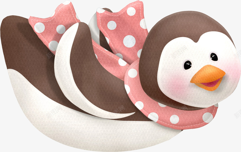 玩耍的企鹅png免抠素材_新图网 https://ixintu.com 企鹅 创意企鹅 围巾 漂亮企鹅