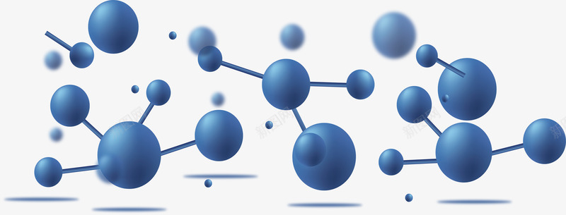 蓝色生物分子结构矢量图ai免抠素材_新图网 https://ixintu.com 分子 分子元素 分子示意图 分子结构 生物分子 矢量png 矢量图 科技感 蓝色分子