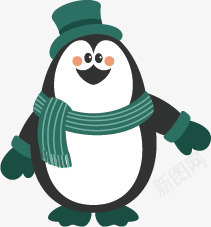 卡通圣诞节企鹅形象png免抠素材_新图网 https://ixintu.com 企鹅 卡通 可爱 圣诞节