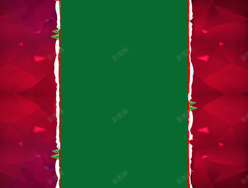 圣诞背景png免抠素材_新图网 https://ixintu.com 三角 几何 圣诞 圣诞树 圣诞节 红色 绿色