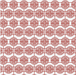 新事件几何中国新年背景的红音矢量图高清图片