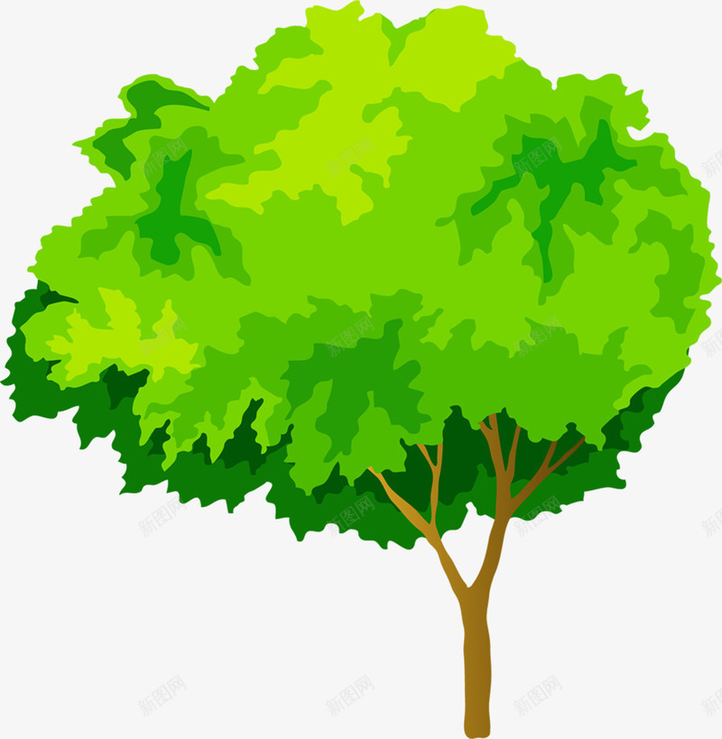 创意合成漫画中的大树造型png免抠素材_新图网 https://ixintu.com 创意 合成 大树 漫画 造型