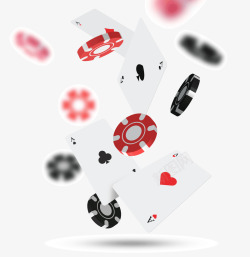 扑克牌砝码扑克牌砝码漂浮装饰图案高清图片