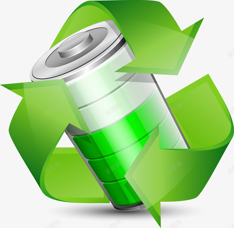 环保回收标志图标png_新图网 https://ixintu.com 健康 回收 标志 环保 绿色
