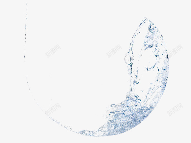 飘浮水花png免抠素材_新图网 https://ixintu.com 水 液体 蓝色