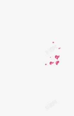 温暖母亲节花瓣漂浮红色高清图片