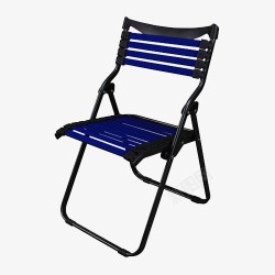 网状椅子蓝色折叠椅高清图片