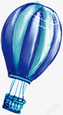 蓝色冰爽氢气球png免抠素材_新图网 https://ixintu.com 氢气球 蓝色