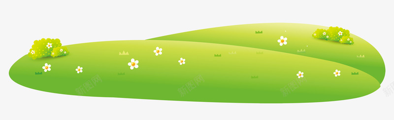 绿色卡通草坪装饰图案png免抠素材_新图网 https://ixintu.com 免抠PNG 卡通 绿色 草坪 装饰图案